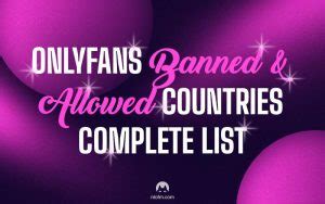 ip ban onlyfams|Block Countries on OnlyFans: A Step